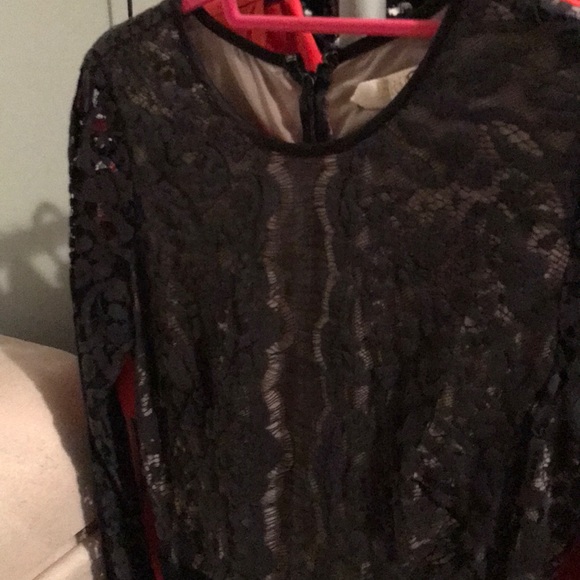 Erin Fetherstein Black Lace Romper - Picture 6 of 7